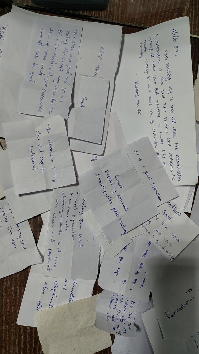 RamaKri85528367's tweet image. "Grateful for my students’ kind feedback! #JavaTrainer"
"Positive vibes from my Java batch feedback today!"
"Happy to see great feedback from my learners!"
"Student success and feedback keep me motivated! #Java"
"Java training feedback made my day! #TeachingLife"