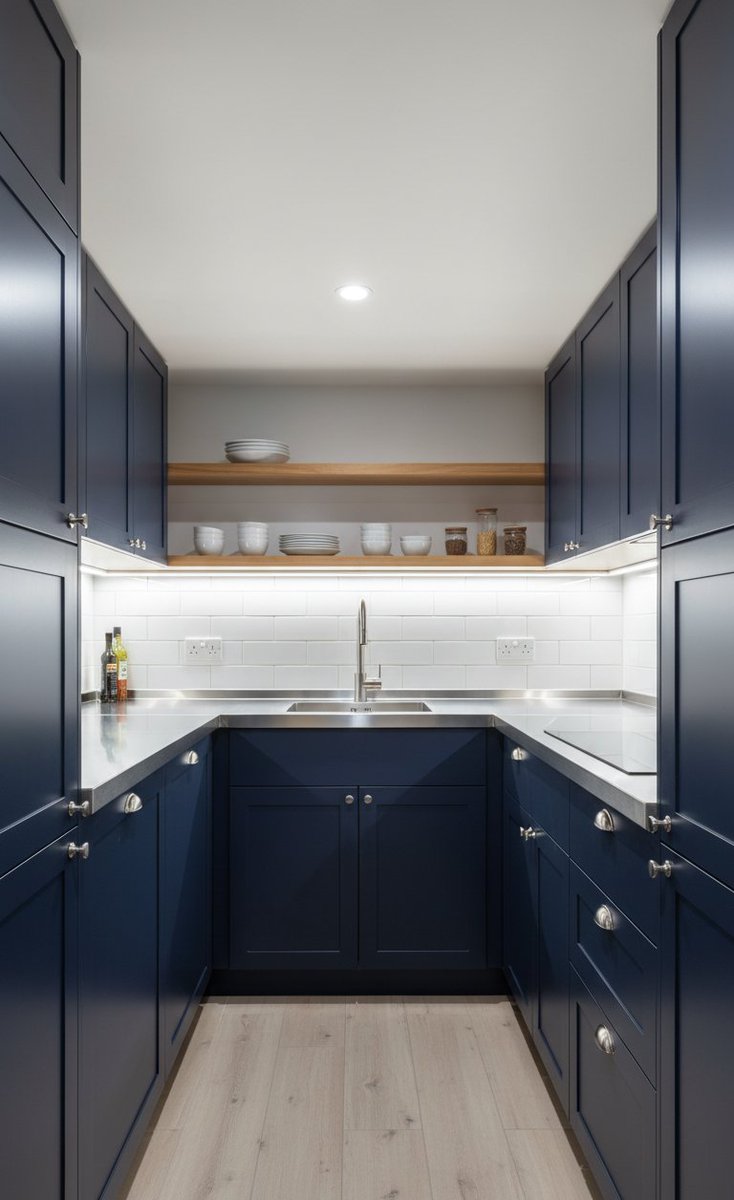 shopthelook_'s tweet image. This kitchen proves that size doesn&apos;t matter when you have smart design. A small galley kitchen that&apos;s big on efficiency and style. #GalleyKitchen #SmallKitchen #EfficientDesign