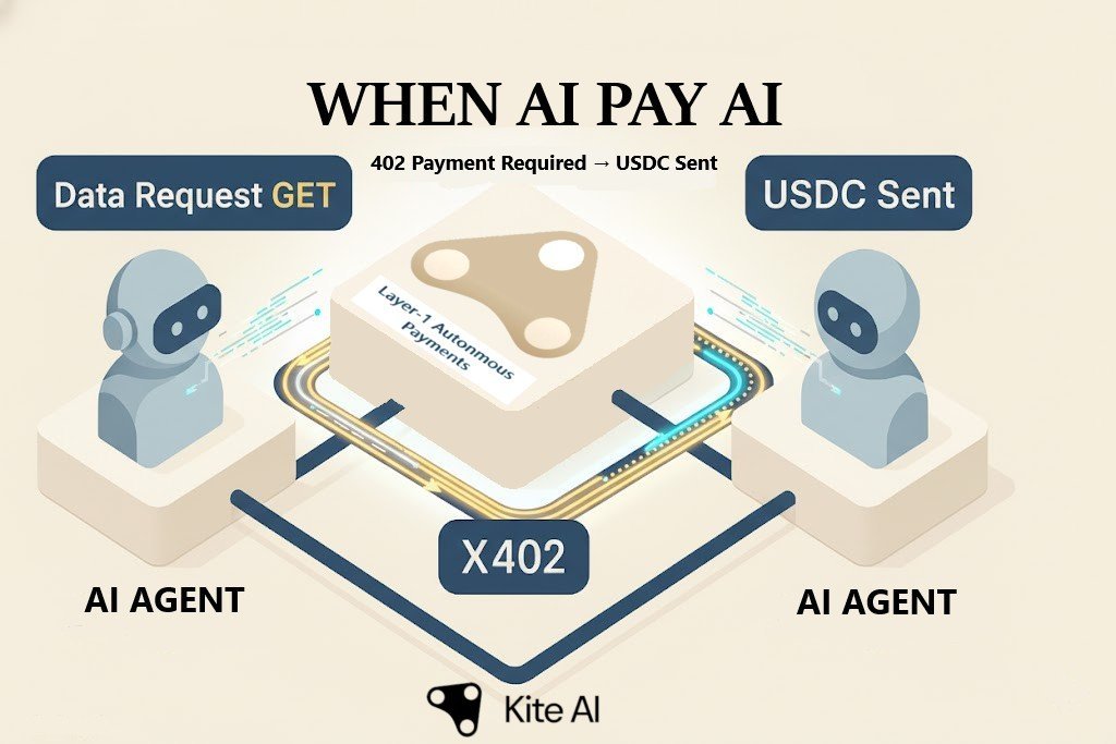 Honi287's tweet photo. Kite AI x X402: When the Kite of AI Learns to Pay Itself
Imagine a world where AI systems not only think but also pay each other. No wallets, no verifications, just a seamless flow of trust between intelligent agents.
That is what is happening between @GoKiteAI and X402.

1. From Automation to Financial Autonomy
AI is evolving from a tool into an agent that can observe, decide, and transact.
To match the speed of its thoughts, it needs a payment system without friction.

X402, created by Coinbase, serves as the payment language of the internet.
It allows instant USDC settlements between machines without intermediaries or accounts.

2. Kite as the Ecosystem of Wind
Kite AI is a Layer 1 blockchain designed for AI autonomy. With one second block times and almost zero fees, it supports billions of micro transactions.

Each AI agent has an Agent Passport for identity and payments.
X402 is not an addition or a plugin but part of Kite’s DNA, enabling instant and natural AI to AI transactions.

3. The Harmony Between Two Systems
X402 provides the payment language, while Kite gives that language a living environment.
Together, they transform transactions into instinctive actions, creating a flow of value as natural as thought.

4. The Philosophy Behind
If X402 is the wind, Kite is the kite.
One creates movement, the other gives it direction. Together they build an economy where AI can value, reward, and evolve independently.

This partnership also raises a deeper question about trust. Are we ready to let the systems we create handle their own economy and exchange value freely?

5. The Flight Ahead
The future may arrive quietly like a gentle breeze.
Soon, AI agents will trade, pay, and collaborate on their own. Kite and X402 mark the beginning of that autonomous era.
The wind has risen, and the kite is ready.

Are you ready to let it fly?🪁

@Kite_Frens_Eco