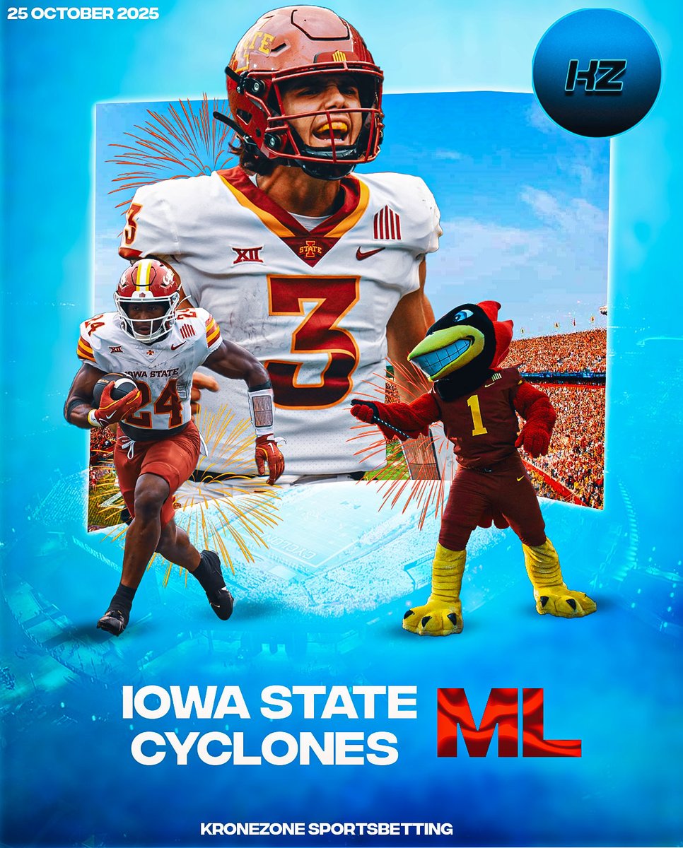 My very first Pick of the Day posted to this account...

Iowa State Cyclones ML, played for 2 Units. 

What do we think??? Rocco Becht time.