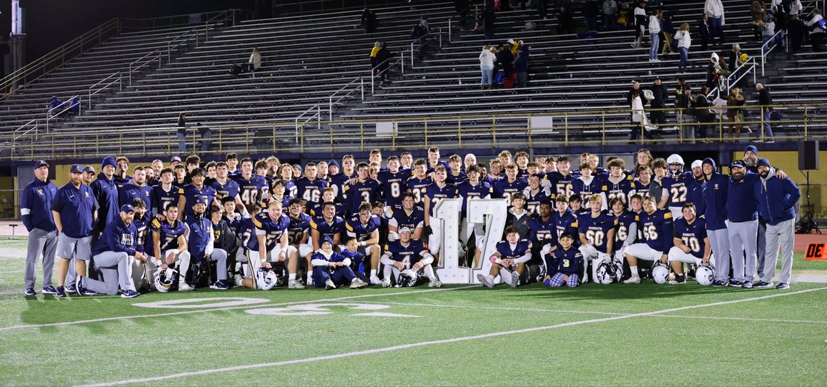 Norwin High School Football (@norwinfb) on Twitter photo Senior Night ✅ 
Final Game at Norwin Knight Stadium ✅
Playoff Bound ✅ 
Tough. Discipline. Family ⚔️  #LLBC Senior Night ✅ 
Final Game at Norwin Knight Stadium ✅
Playoff Bound ✅ 
Tough. Discipline. Family ⚔️  #LLBC