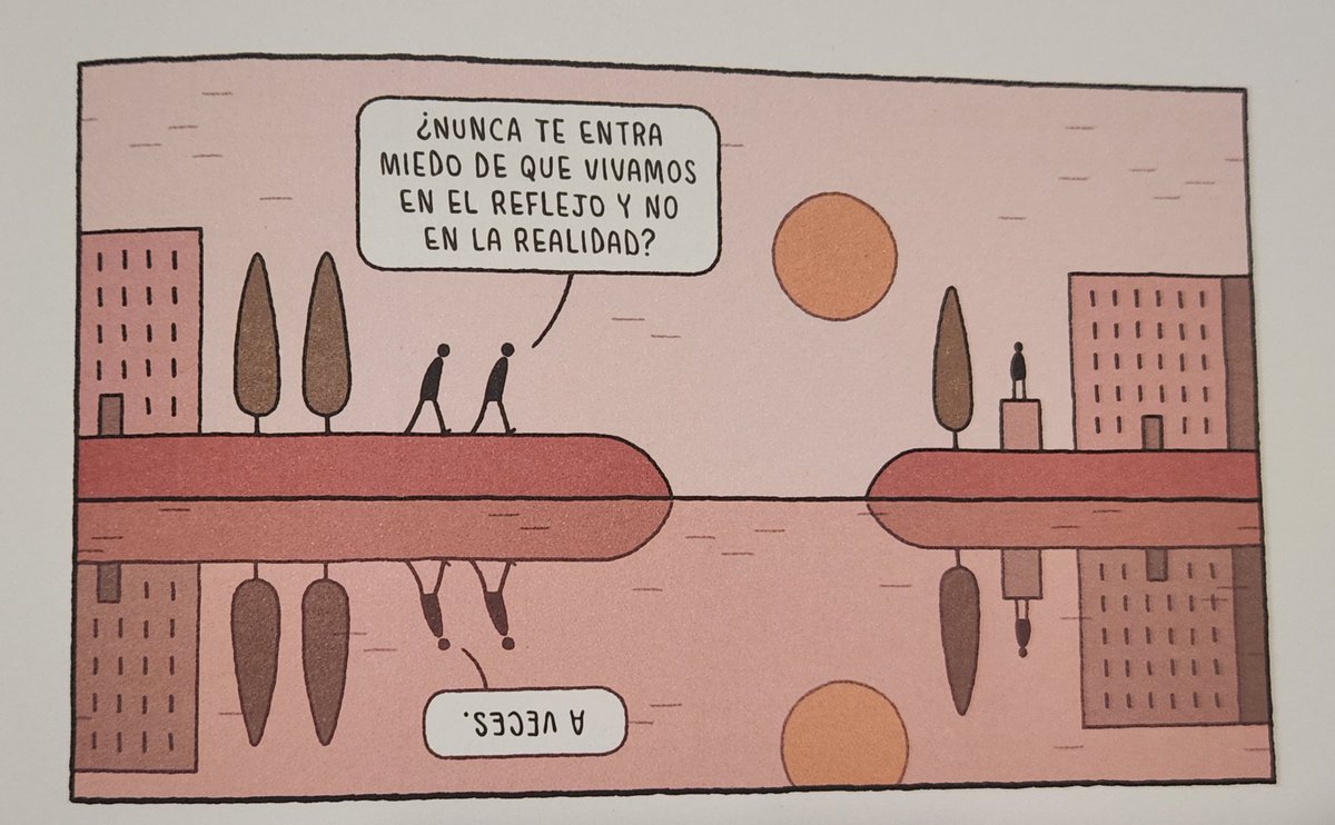 ¿Nunca te entra miedo de que vivamos en el reflejo y no en la realidad?

Física para gatos, Tom Gauld, traducción <a href="/CarlosMayor/">Carlos Mayor</a> <a href="/SalamandraGraph/">Salamandra Graphic</a>