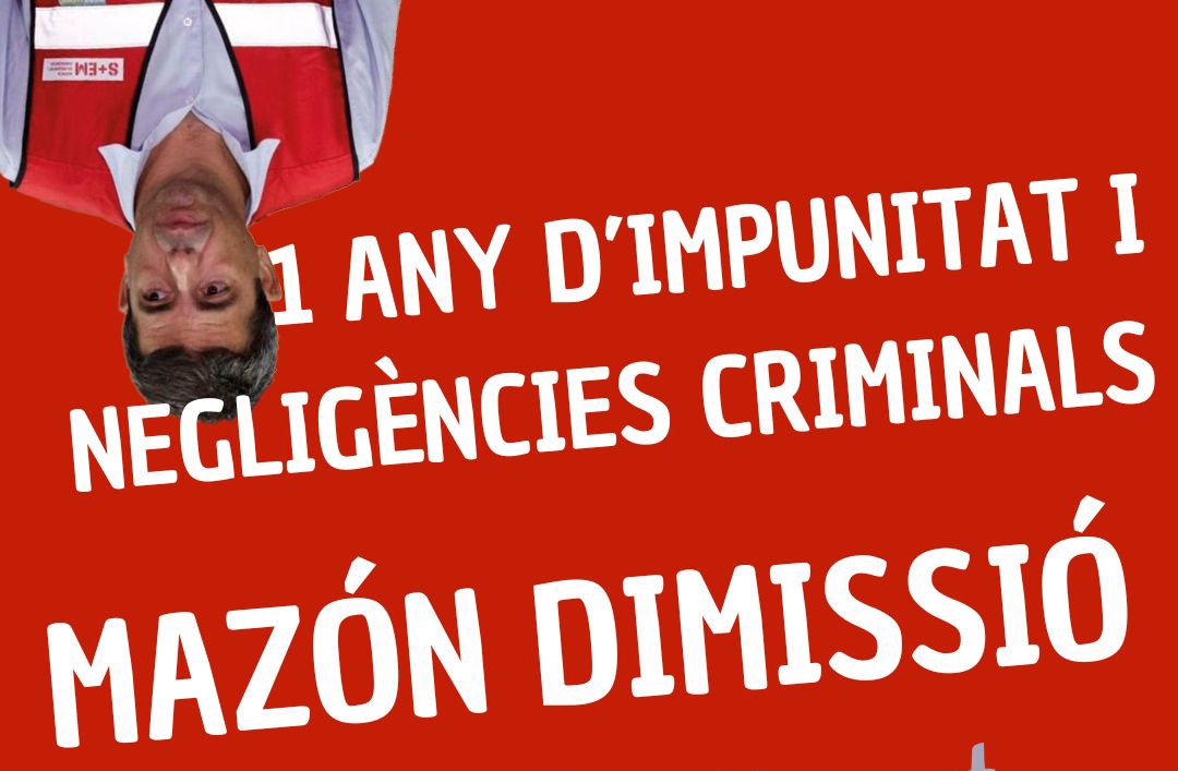 Ni oblit ni perdó.

#MAZÓNDIMISSIÓ
#MazónAFoncalent