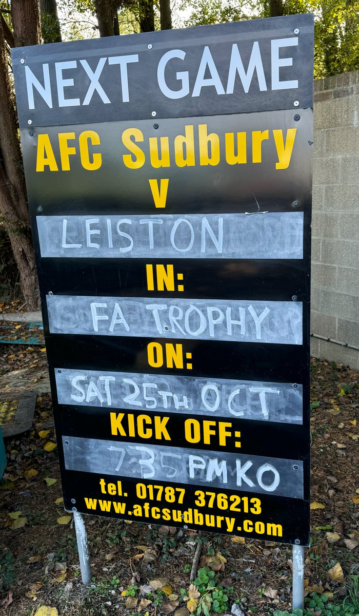 APCAFC's tweet photo. Match #29
AFC Sudbury 2 Leiston 1
#FATrophy 1st Round
Elite Travel Stadium
Admission £14
Programme £2
Spicy Beef Nachos £5.25 (9/10)
Attendance 245
#NEWGROUND -16th of season (15/22 in #SouthernPremier Premier Central)
@FATrophyFacts
@AllFATrophy
@NonLeagueCrowd
#Groundhopping https://t.co/9ylkGWpjha