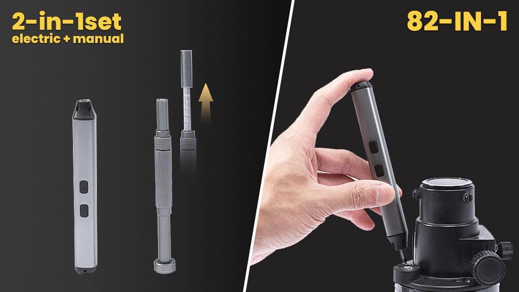 BackerClub's tweet image. 🚀 Power meets precision! The ApexDrive screwdriver flips from electric to manual in seconds ⚡ Perfect torque, magnetic bit carousel, and up to 200 mins of runtime 🔧

Smart. Sleek. Built to last.
👉 Back it now: buff.ly/SVxFRGX 

#Kickstarter #TechTools #DIY #Gadgets…