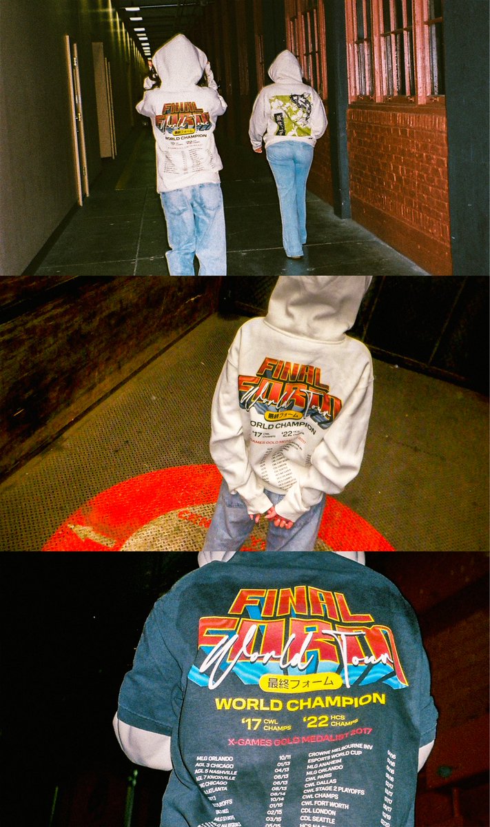 So excited to finally share this drop with you all. The “World Tour” design celebrates my legacy across all FPS titles dating back to 2011. 

Reach your final form. 

finalform.store