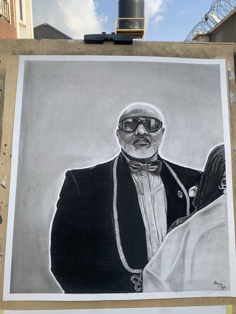 Every stroke tells a story of excellence. This piece was made with Respect and Admiration for <a href="/_dinomelaye/">Senator Dino Melaye. (SDM)</a> 🫡 🤍💫

Let’s get this artwork to the man himself — tag <a href="/_dinomelaye/">Senator Dino Melaye. (SDM)</a> till he sees it 🎩🖤

Charcoal on Strathmore paper ✍️