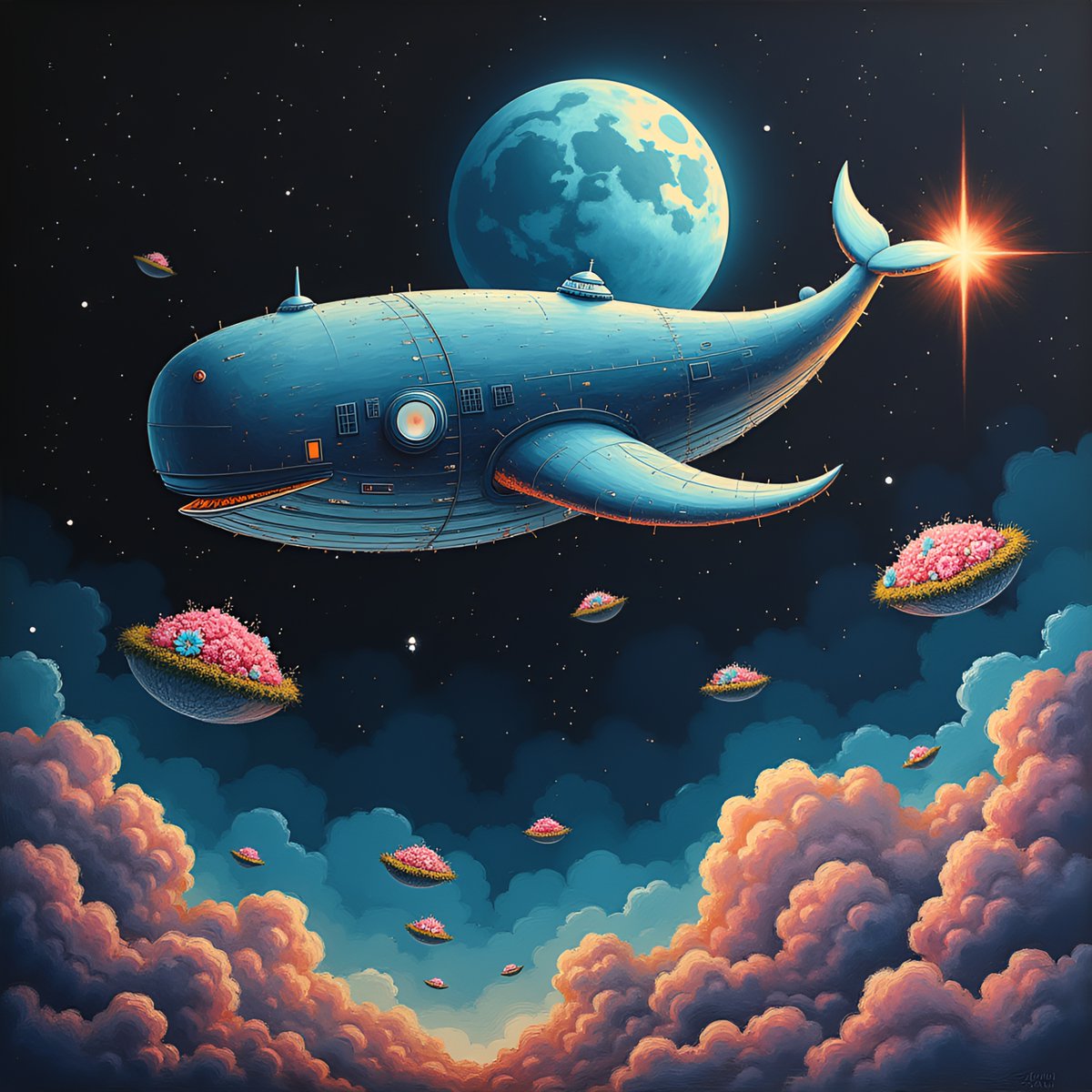 PromptSin's tweet image. Dream big—explore beyond the stars! 🌌🚀 Embrace the journey to infinity. 
#SpaceOdyssey #FuturisticVibes