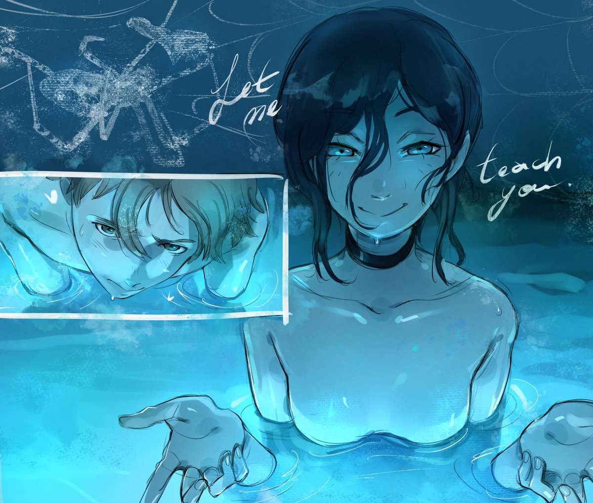 _kirtome's tweet image. in the pool