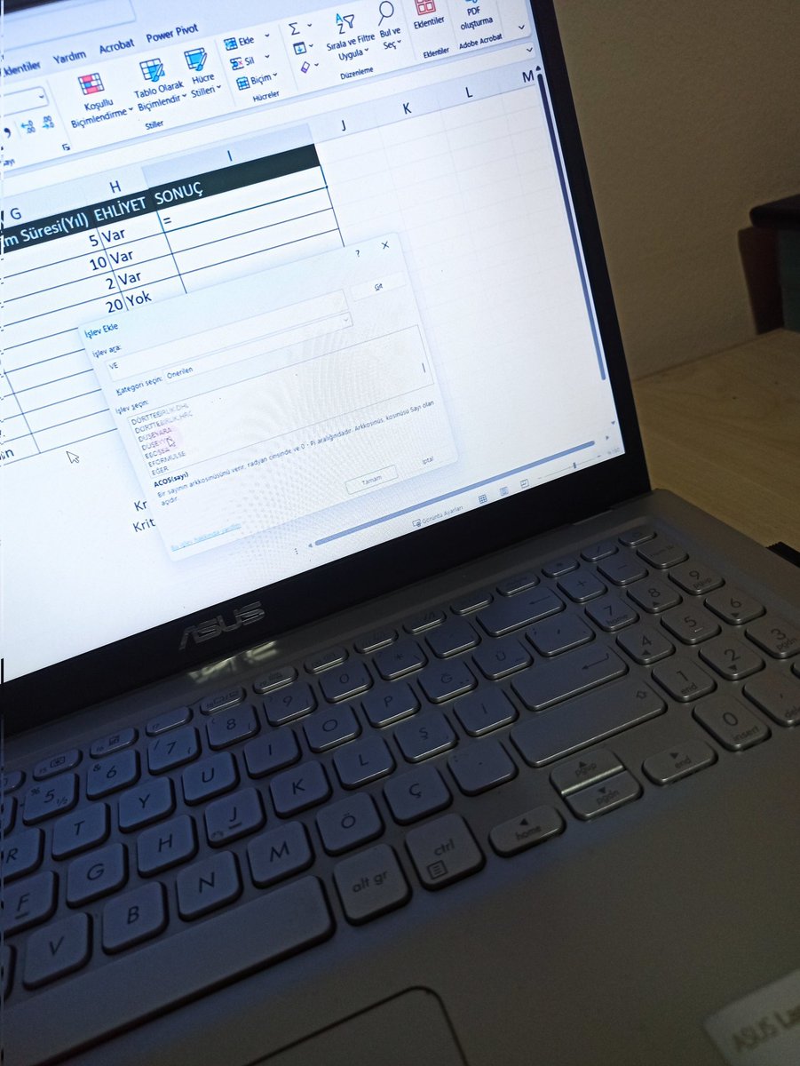 mehmettastan61's tweet image. Excel'de formüller ve fonksiyonlar 👨🏻💻