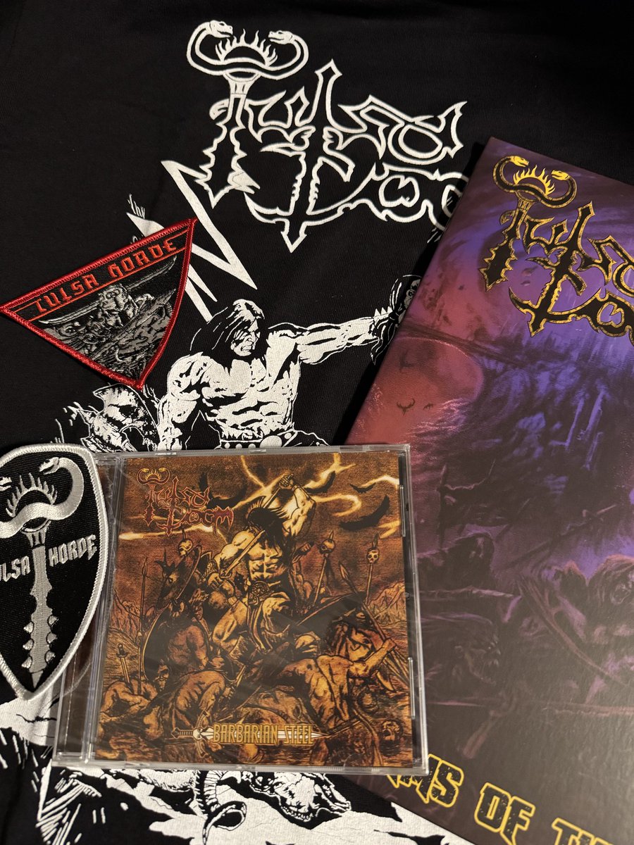 Hails to Stefan 🇩🇪 for the support! Tulsadoom.bandcamp.com #metalmerch  #barbarian