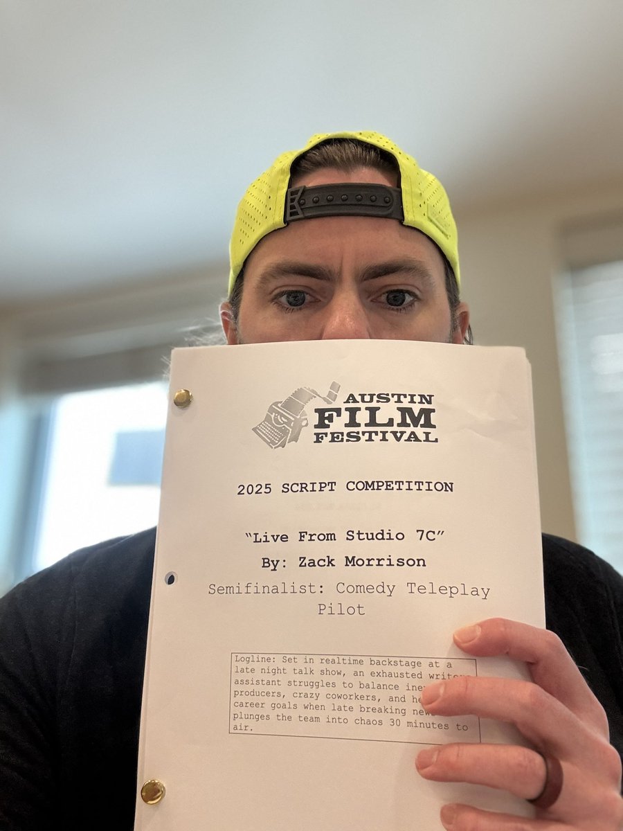 ZackMorrison18's tweet photo. Hey #AFF32! Let’s play Austin’s favorite game: “Take a selfie with LIVE FROM STUDIO 7C because Zack is in another time zone!”
Thanks @tschrack @stevemoth!!
@austinfilmfest #AFF #AFF2025 https://t.co/p681CvQhw0
