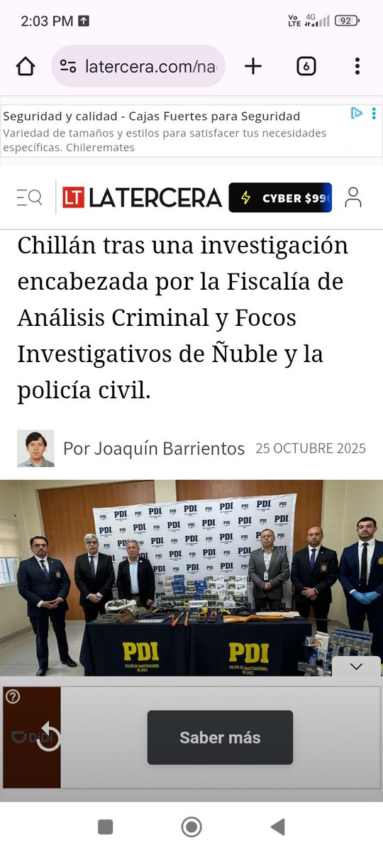 NublePdi's tweet photo. Te invitamos a leer la siguiente nota de la @latercera sobre resultados de investigacion #Biro @NublePdi @FiscaliaNuble . "Operación Oro Rojo" que logró desarticular la mayor banda criminal de robo de cables que operaba en el sur de Chile 👇 https://t.co/byxs4XEy5X https://t.co/BRvvSonD1d
