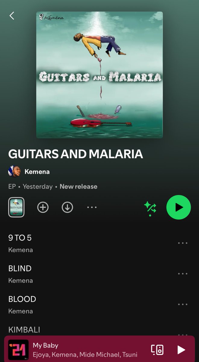kemenaarmy's tweet image. 🚨 BREAKING

Kemena has re-released his Ep, Guitars and Malaria.