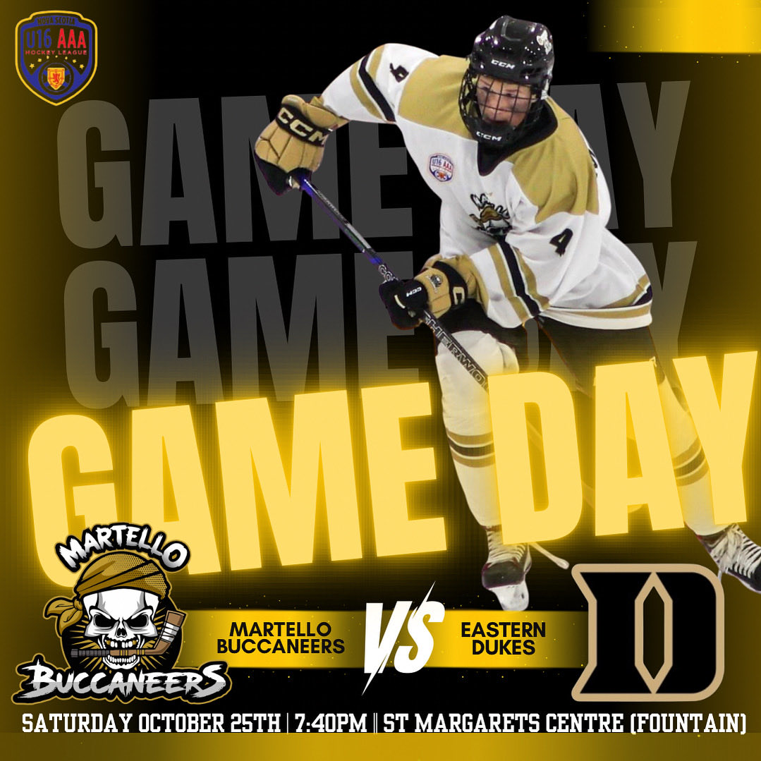 G A M E   D A Y ! 🏴‍☠️ 🏴‍☠️ 🏴‍☠️

VS. @easterndukesu16 🏒

📍SMC (Fountain)
Puck drops at 7:40pm

🎥 Live-stream: <a href="/thehighbutton/">High Button Sports</a> 

LET’S GO BUCS!!!!!!!!! 🏴‍☠️ 🏴‍☠️ 🏴‍☠️ 🏴‍☠️