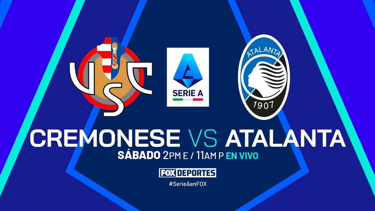 Un punto separa a la Cremonese del Atalanta. Puestos de Europa están en juego… imperdible duelo desde el Stadio Giovanni Zini.

Los esperamos <a href="/marianot19/">Mariano Trujillo #MT19 #SinLlorar</a> <a href="/pulpozuniga/">Martín Zúñiga</a> y su servilleta en <a href="/FOXDeportes/">FOX Deportes</a>.