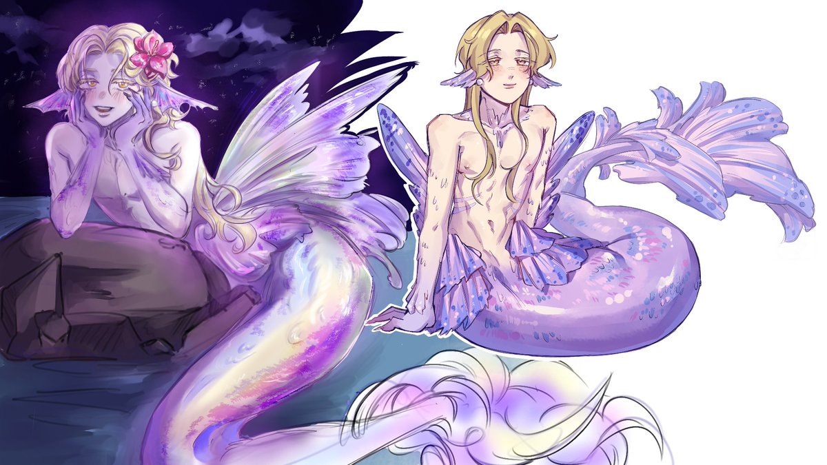 _Mizukke_'s tweet image. Magma siren au w @EMIRUEM ◍˃ᵕ˂◍ 
#ALNST