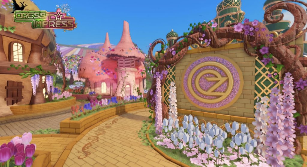 TheWickedSource's tweet image. 🚨 First look at the lobby for the Wicked x Dress To Impress collaboration.