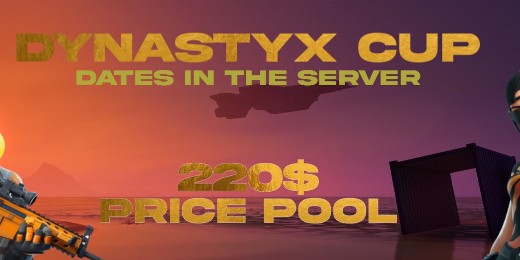 DynastyX $220 Cup! 🏆 

Requirements to play:
- Follow <a href="/DynastyXesport/">DynastyX</a> 📑 
- Like and Retweet ♻️ 
- @ Your Duo below 👥 
- Join the discord server 📍

Send proof of you completing the following requirements into discord.gg/ymz4qU6BED to be eligible for the cash prize!