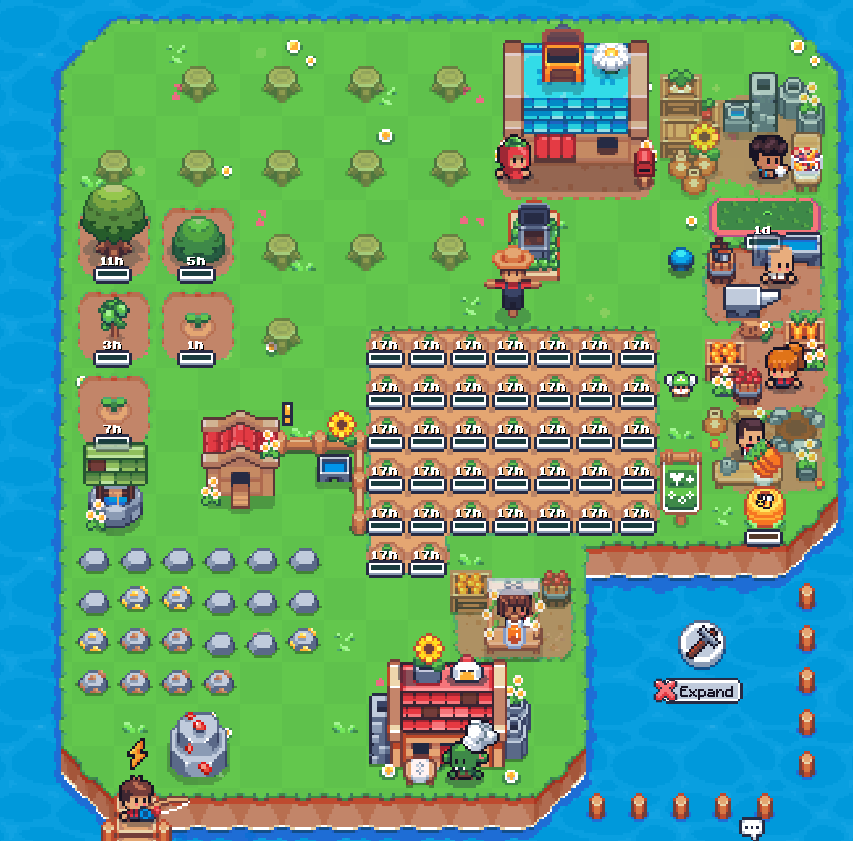 Haven't entered to my island in Sunflwoer for months. Since I feel bad to do anything.  I forgot how cozy is. Unless the cow things.. I don't to my barn since my cows are sick :c