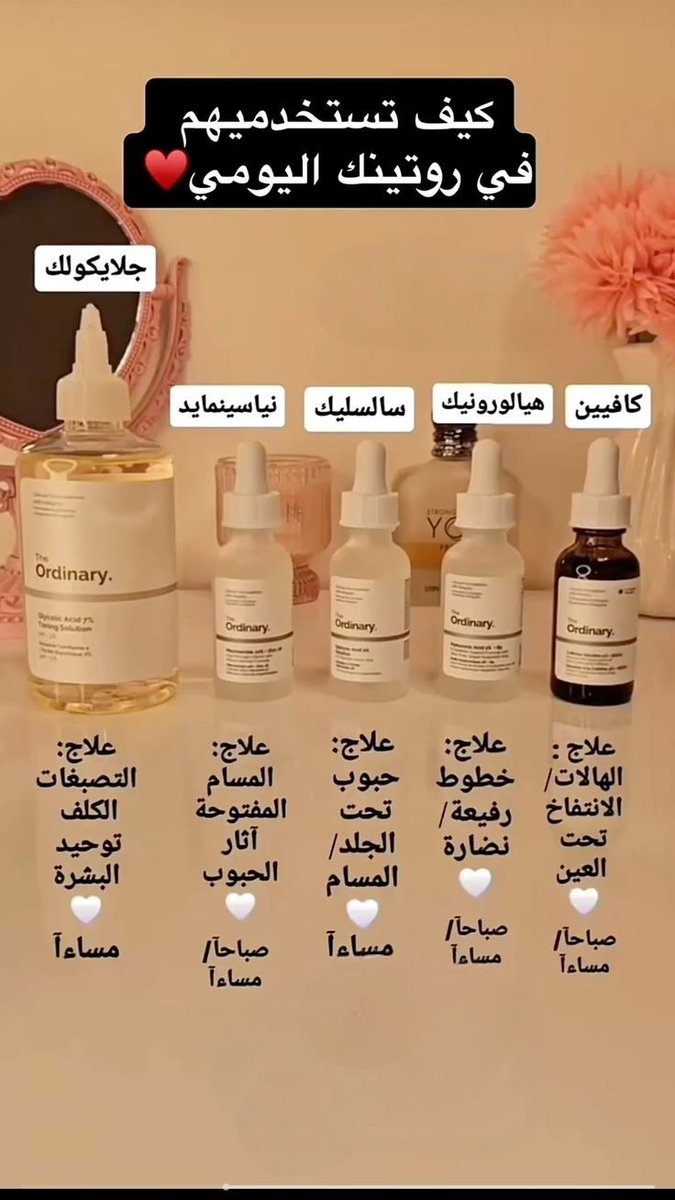 انواع سيرومات ذا اوردينارى واستخداماتها♥️🤝