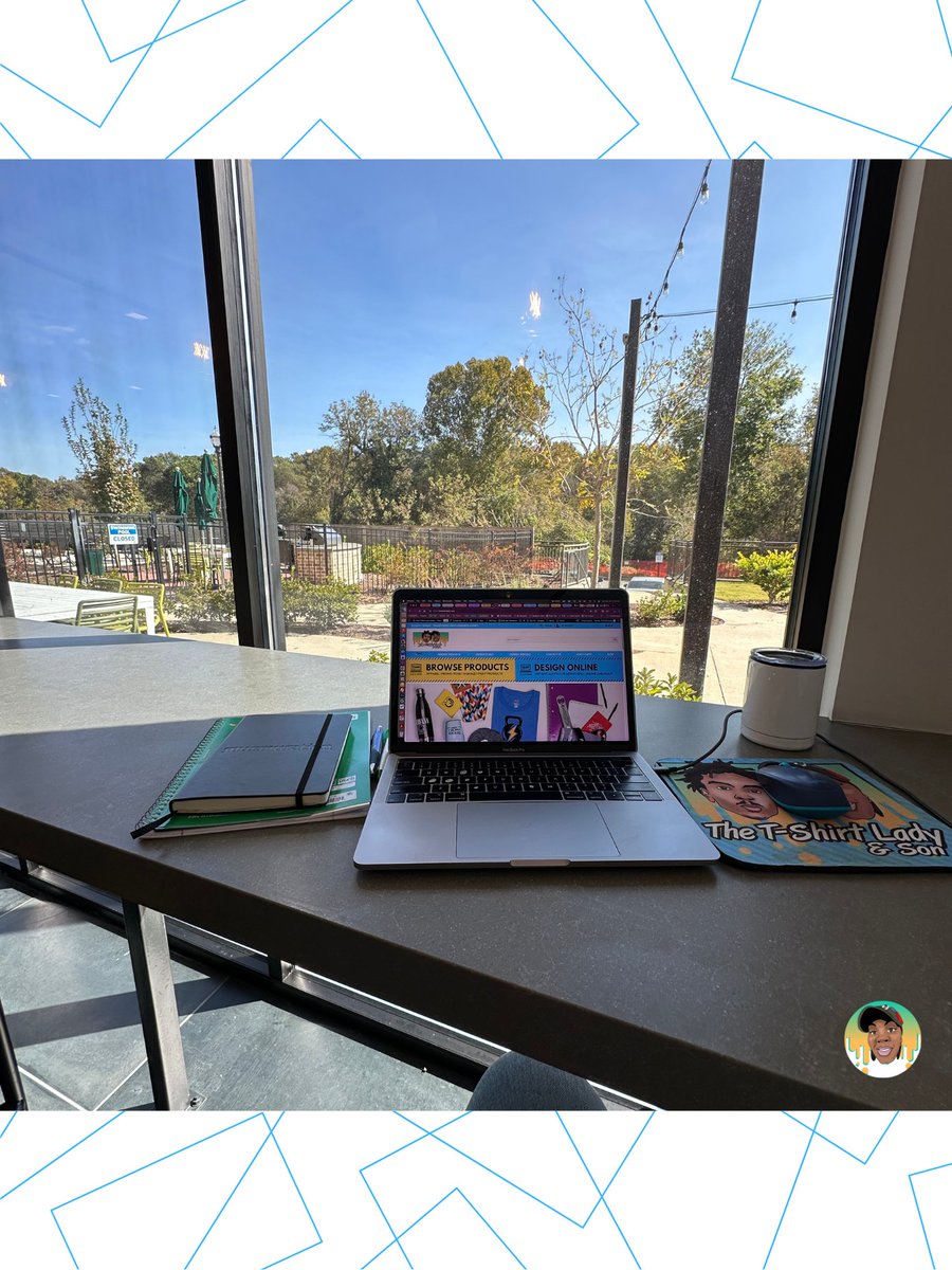 TheTShirtLady's tweet image. ☀️ Today’s office view: sunshine, good energy, and creative flow in full swing. Grateful for the freedom to work from anywhere while building dreams one client at a time. 💻✨ #WorkFromAnywhere #EntrepreneurLife #TheTShirtLady #Grateful #Branding #CustomSwag #NomadLife