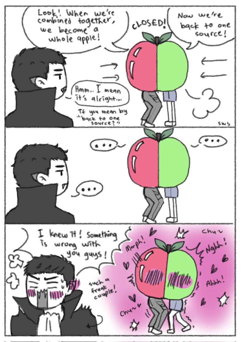 swttwdsknn's tweet photo. Halloween costumes idea doodle (1) 🍎🍏

// suggestive https://t.co/k3sJiVEqP3