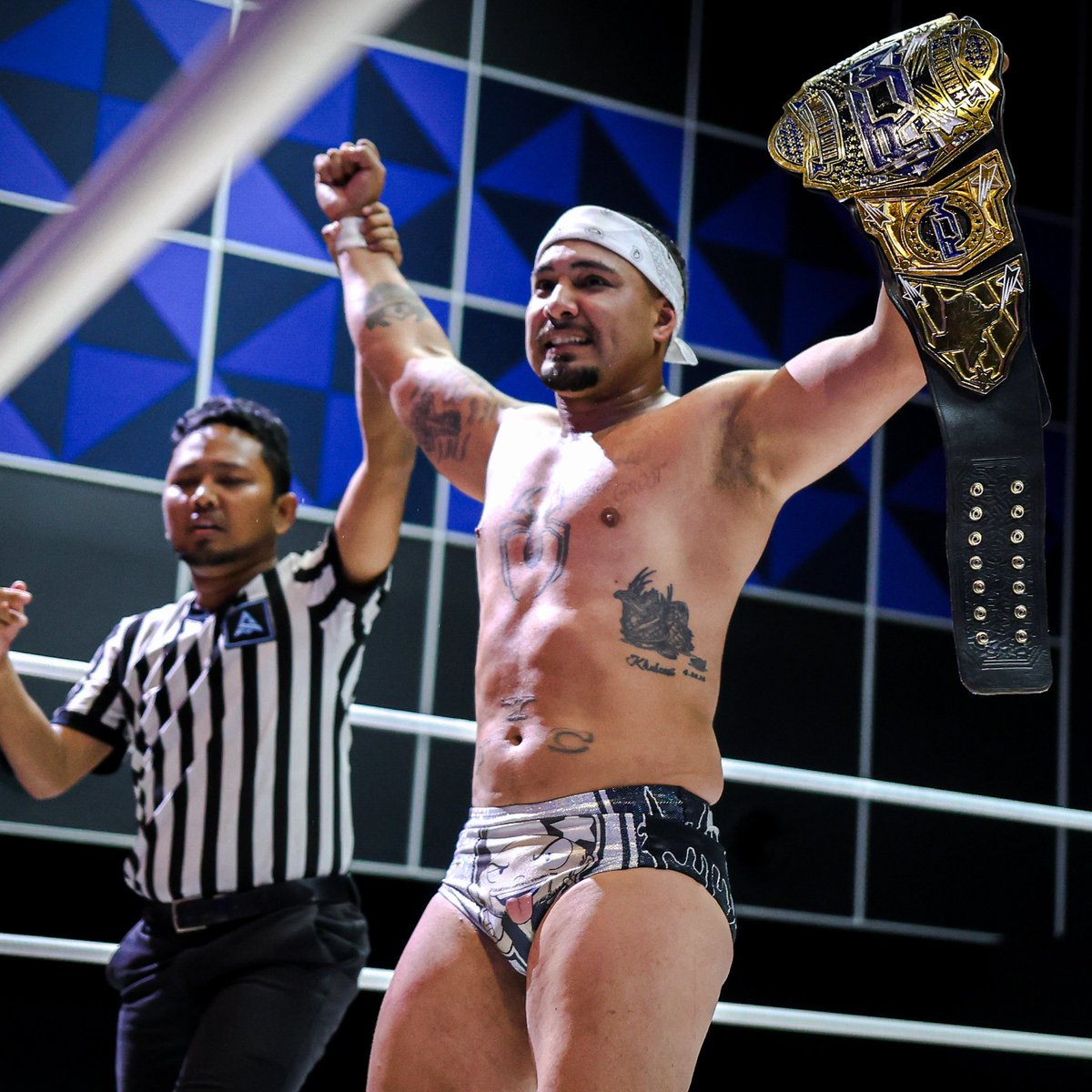DannyLimeLight's tweet photo. #AndStill @TheOfficialROW WORLD Champion!

Successful defense in Malaysia at @APACWrestling beating Shaukat in front of all his fans! https://t.co/GsK0Vpl2oD