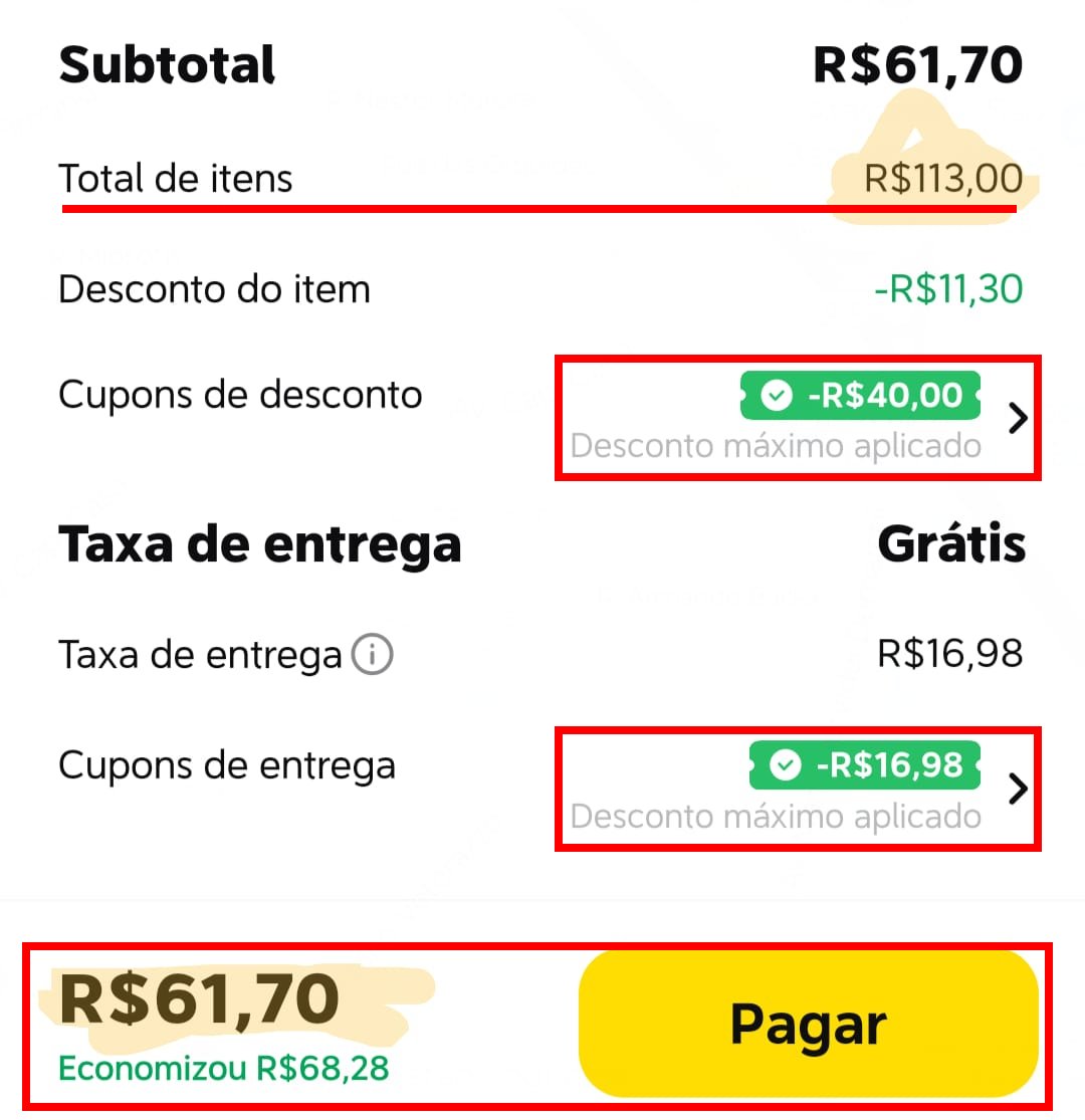HqBarata's tweet image. ⚠️⚠️⚠️GALERA! Dica pra quem (como eu) só usava o IFood pra pegar comida:
.
9️⃣9️⃣ A 99Food (que é a parte "IFood" do app da 99) está dando R$40 de desconto no 1° pedido!
➡️Link da promoção: d.99app.com/tPCl8a6
(1/2)