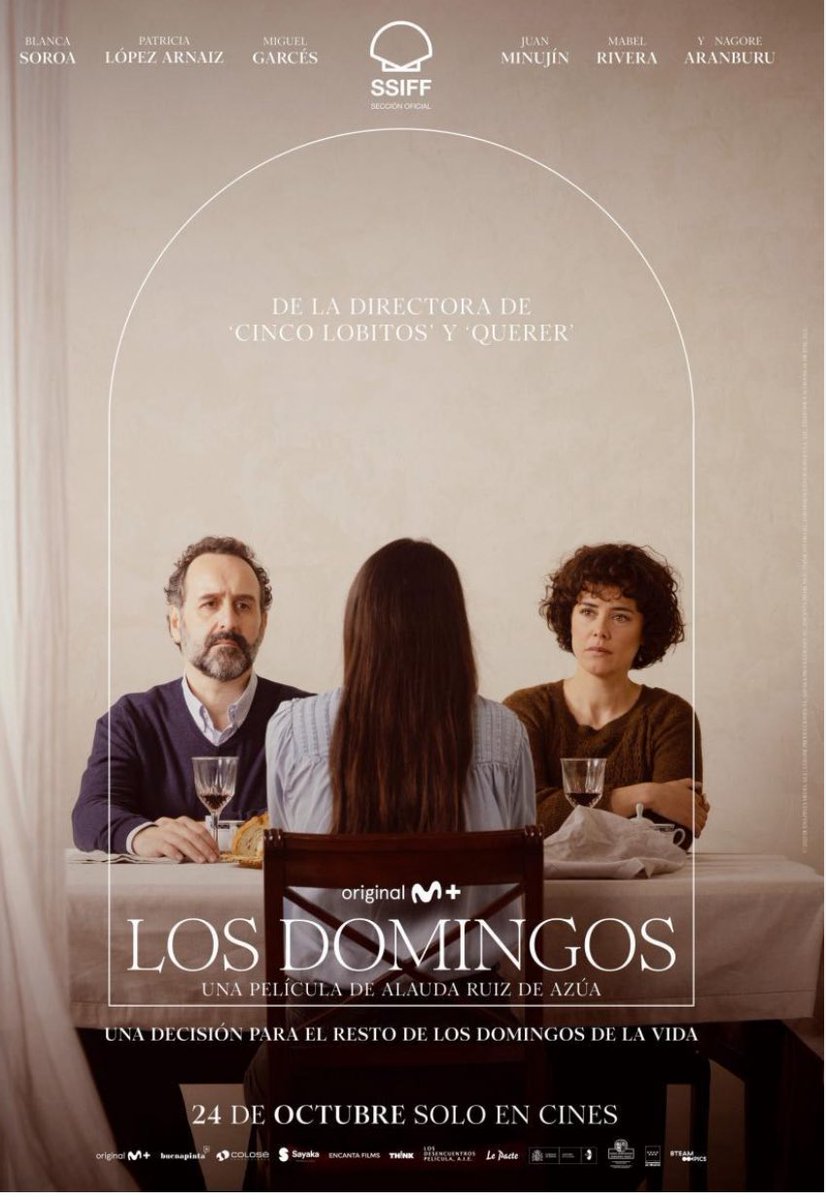 🚨🚨Me ha encantado esta película. “Los domingos”. 
Una hija con un futuro prometedor decide dejar todo y hacerse monja. Película de varias perspectivas del fenómeno. Todos tienen sus motivos, que se describen con sutileza y respeto. Música coral maravillosa. La recomiendo.