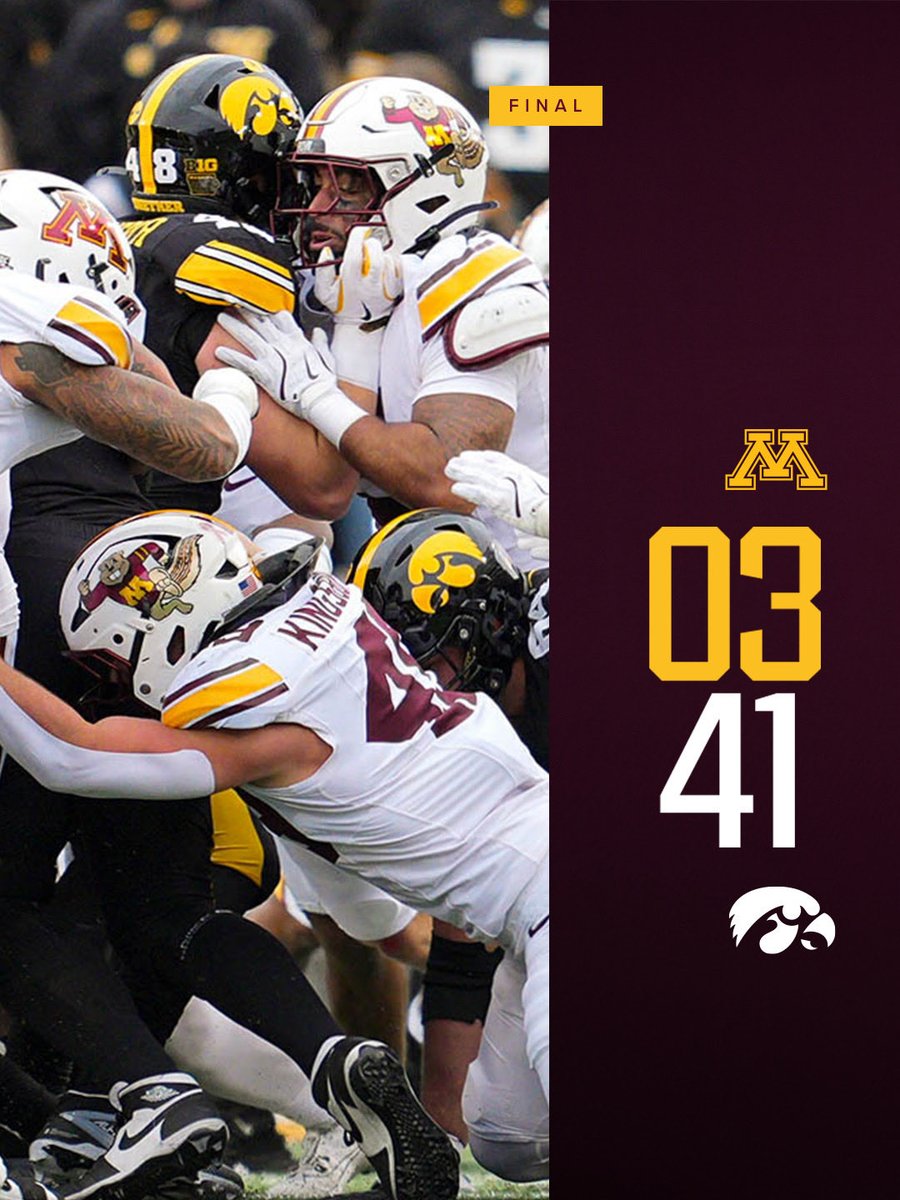 GopherFootball's tweet image. Final.