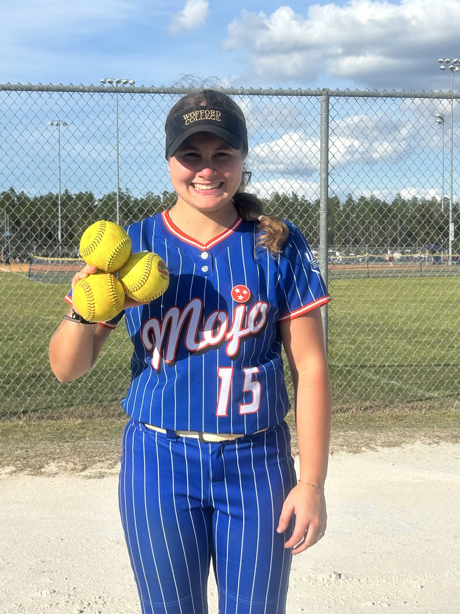 Mojo_Carolinas's tweet image. Our @WoffordSoftball commit; @AddisonSkipper went yard 3x today!! 💣💣💣