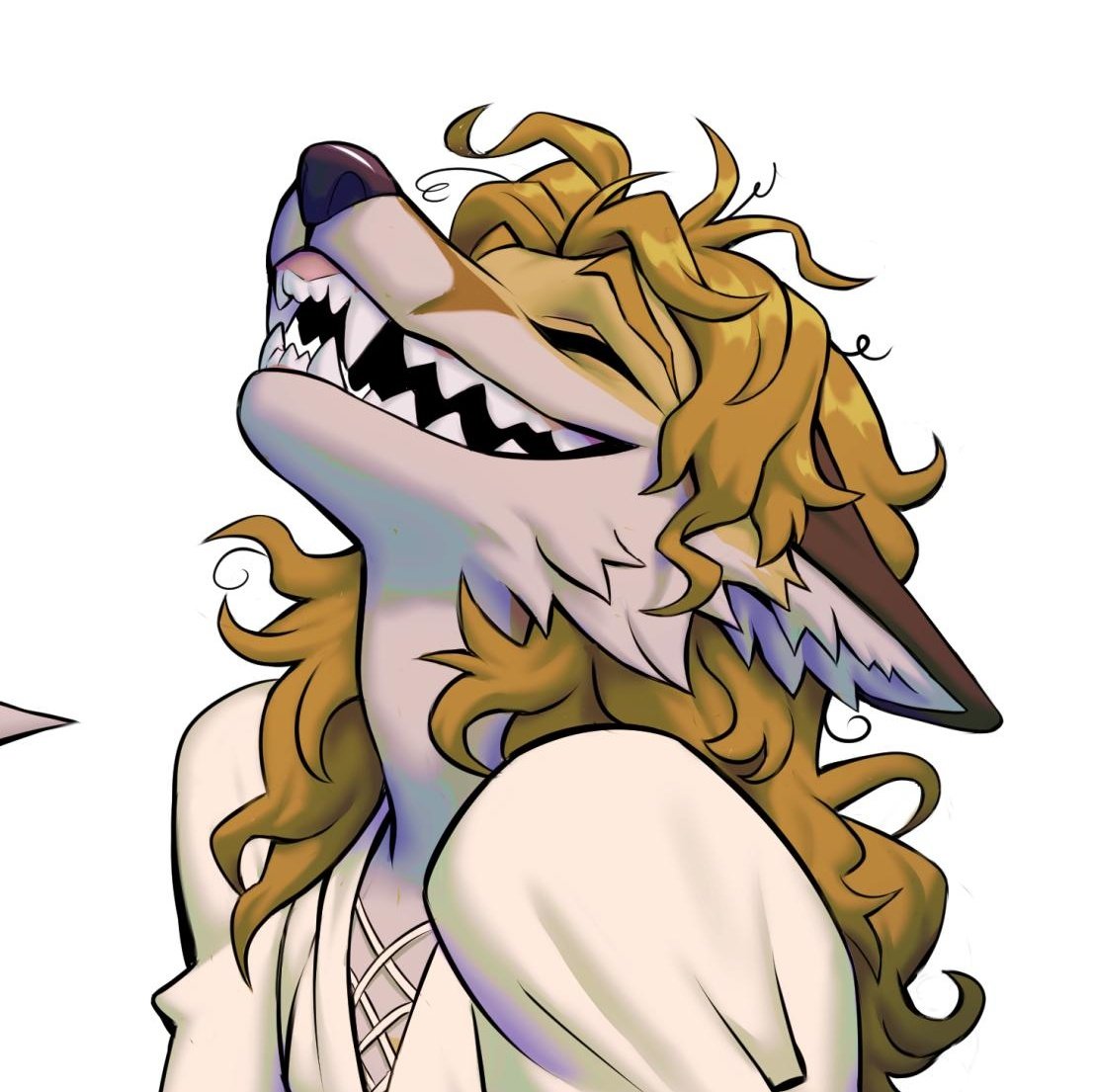 There’s no doubt that sharp teeth are the winners here hehe. I’ll leave this artwork by <a href="/GarolineArt/">G∆Яⵙ☀️LINE</a> as a treat for your eyes.
✨❤️