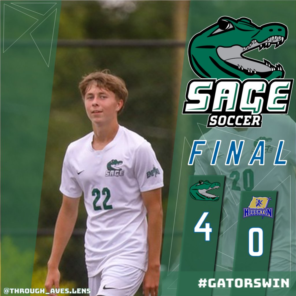 #GatorsWin 

#SageNation Men's Soccer moves one step closer to #E8 Championship tournament berth with Saturday afternoon victory over Houghton.

More on the conference action: sagegators.com/x/l05q9

#SageGators / #RussellSageCollege / 🐊⚽️