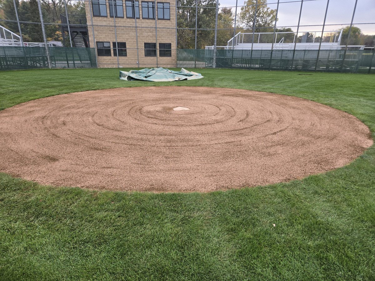 ConcordMinBase's tweet image. Reset home plate today and raised the entire area by about two or three inches