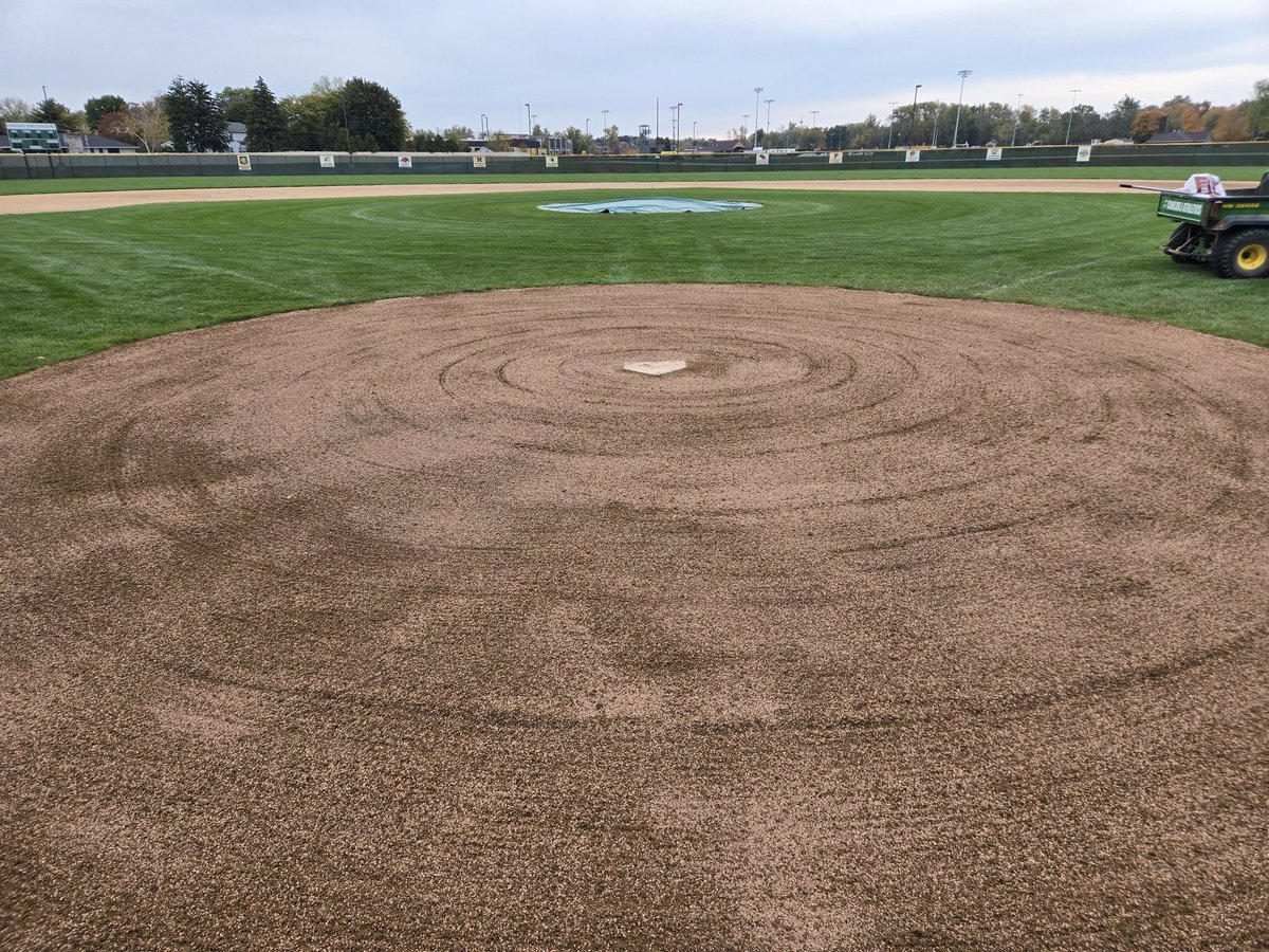 ConcordMinBase's tweet image. Reset home plate today and raised the entire area by about two or three inches