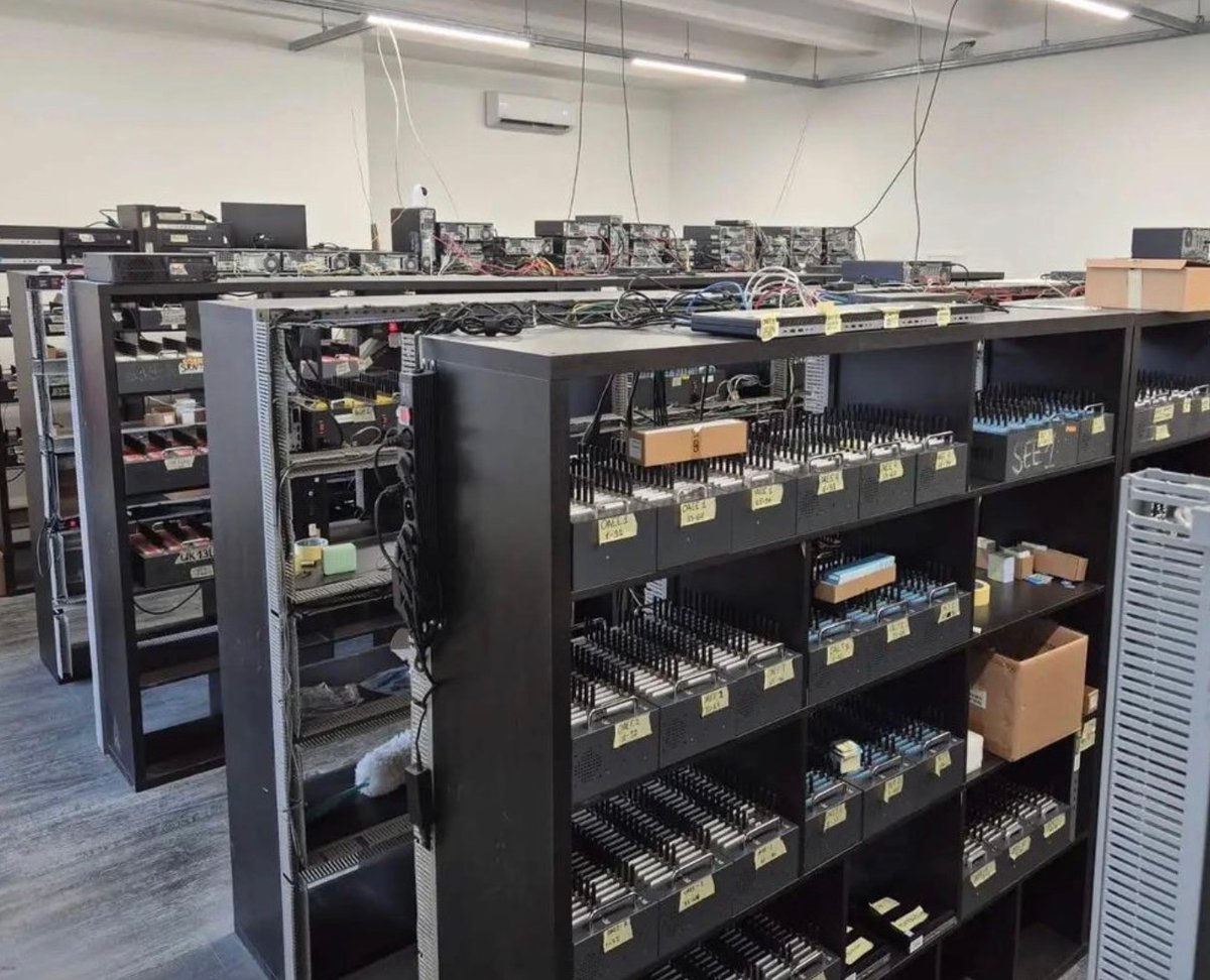 INFO WAR: Ever wonder where the pro-Russian snark in your timeline comes from?  This is a bot farm. Scores of sim cards linked to social media accounts spew out Russian garbage.   When in doubt, block them-- you’re not going to hurt Putin’s feelings.