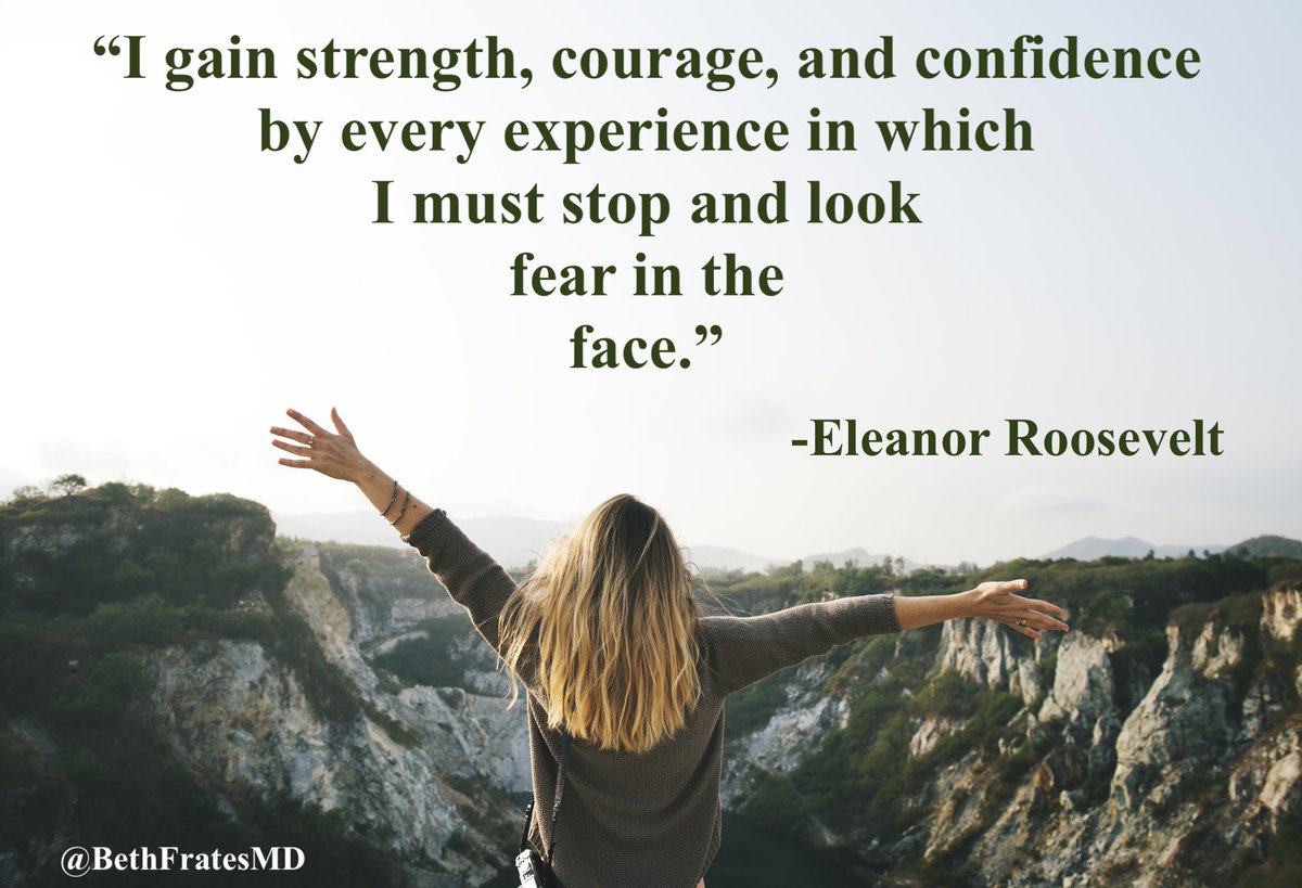 BethFratesMD's tweet image. There&apos;s great growth after
 looking fear in 
the face. 
🙏

#SaturdayThoughts #SaturdayMotivation #WellnessJourney #mindbodysoul #quote