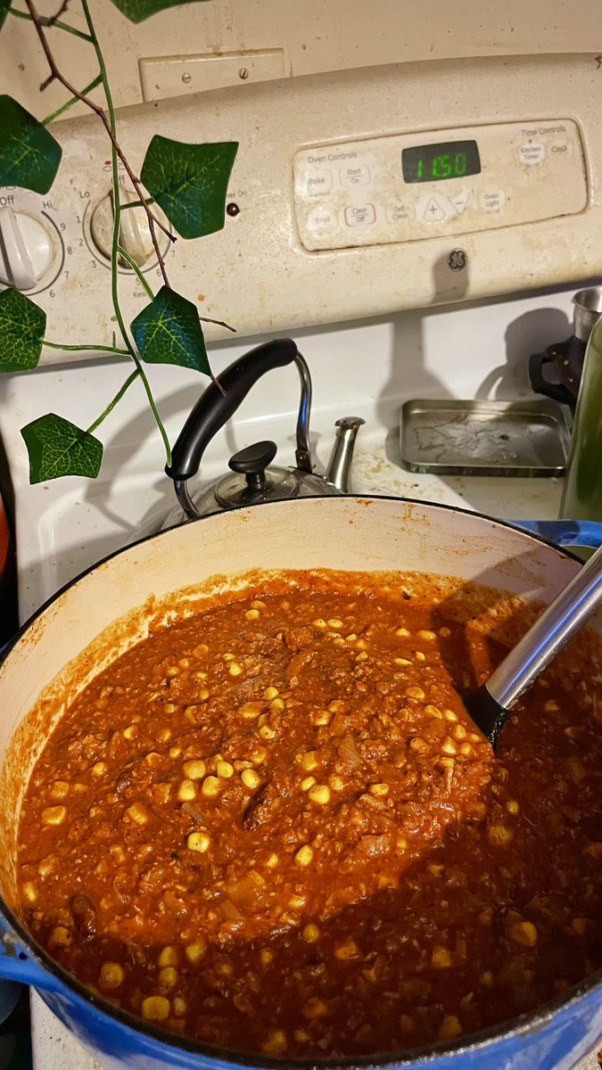 It’s dreary out today, so I made chili