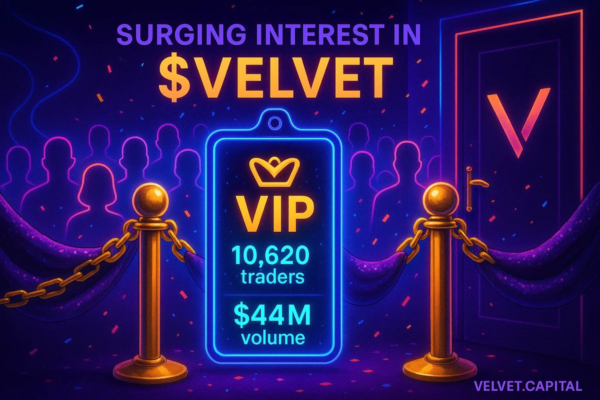 With 10,620 traders and $44M in volume, there's clear interest in $VELVET of <a href="/Velvet_Capital/">Velvet | Onchain Terminal</a>