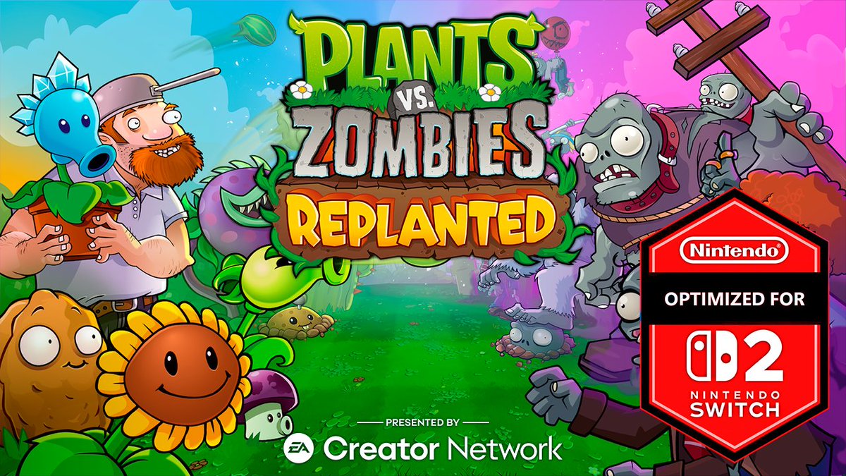 CanalDoEd_'s tweet photo. O REMASTER QUE NINGUÉM ESPERAVA! – Plants vs Zombies Replanted

https://t.co/XrxkxfPu5n

Obrigado @popcap / @EA / @EAPlay 

#plantsvszombies #replanted #nintendoswitch2 https://t.co/hv7euAYmSe