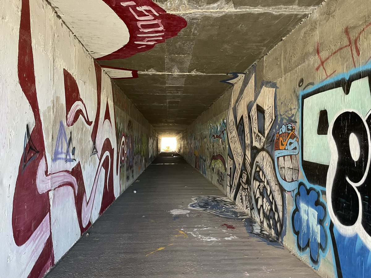 Howtobefit's tweet image. I started out my hike checking out the graffiti in one of the tunnels leading to the Sandia Mountain foothills. It only got better from there!