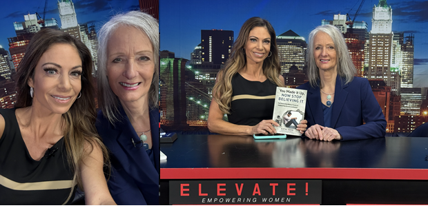 kat_sohn's tweet photo. Just filmed my interview for Elevate! with Jill Nicolini at City Sound Studio. We talked about my award-winning book You Made It Up, Now Stop Believing It and my mentorship for moms of teens, Break the Cycle, Build a New Legacy. #CycleBreaker https://t.co/JDwLXs1BZH