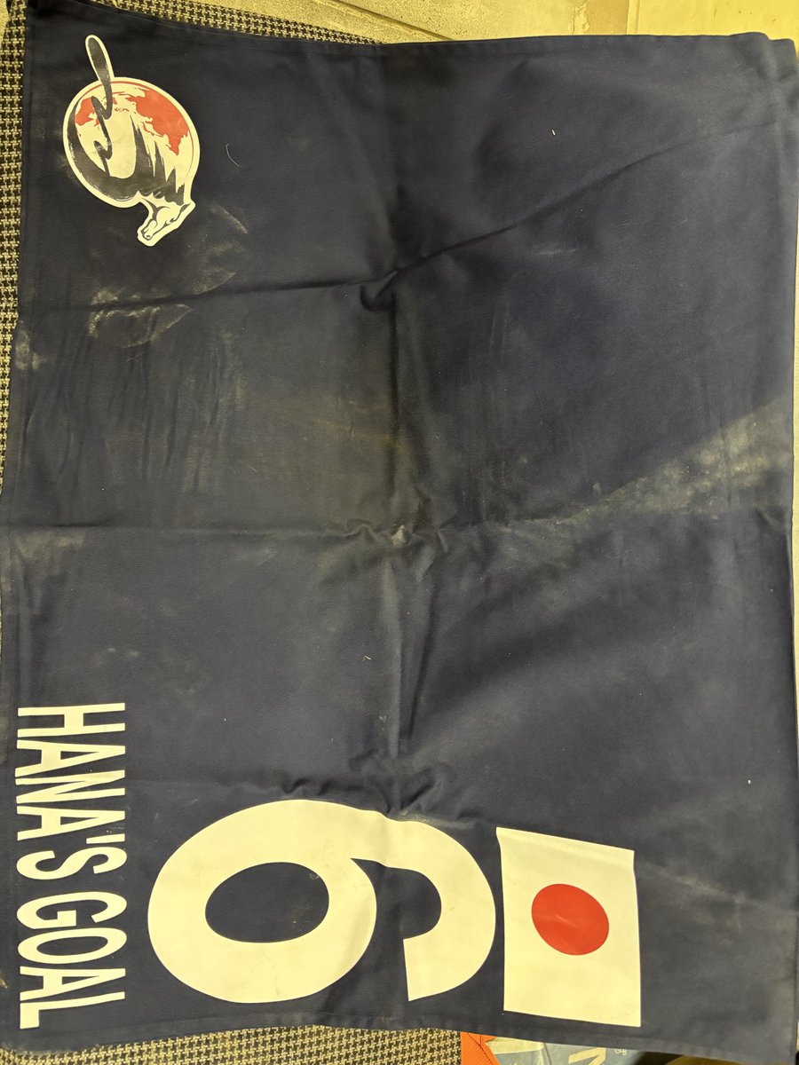 kato_kazuhiro_'s tweet image. 最近プレゼント企画してなかったから久々に

来月厩舎引っ越しするため倉庫から出てきたものですがプレゼントします🥹

ハナズゴール
香港競走の実使用調教ゼッケンとそのときの蹄鉄です
希望あればゼッケンに加藤和宏のサインします

フォロワーの中からコメントくれた人の中から選びます…