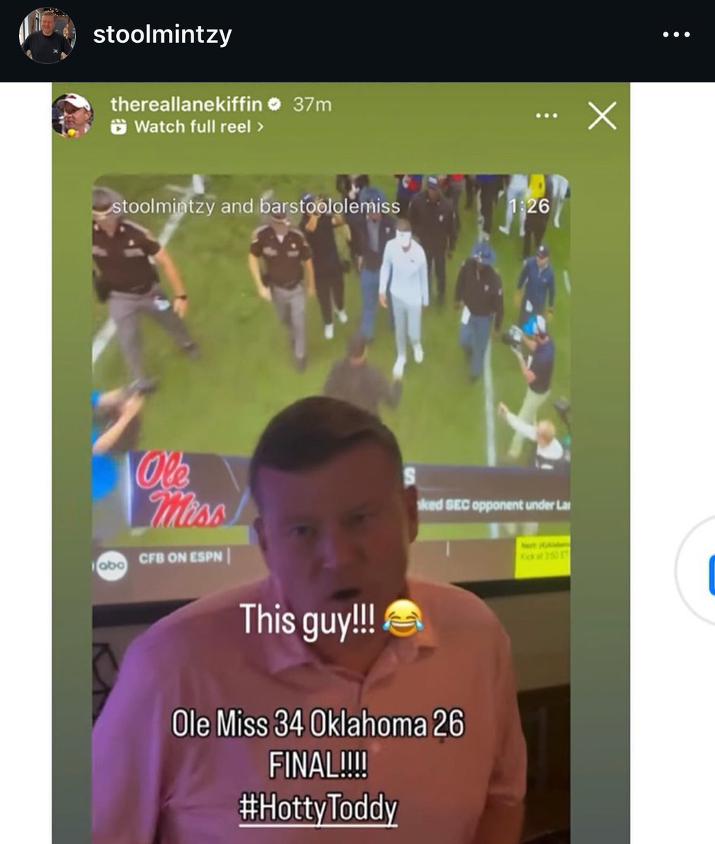 BarstoolTate's tweet image. Mintzy posting Lane Kiffin reposting Mintzy’s post is elite Mintzy behavior. #OnlyInAmerica