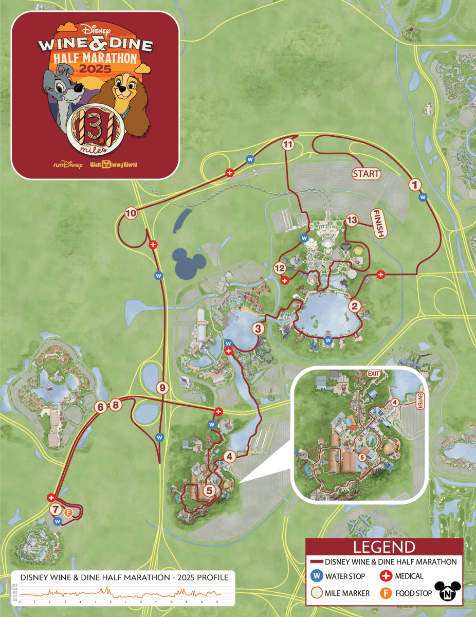 KilkennyTek's tweet photo. #RunDisney #10k course today was great!! Looking at map for #WineDine #HalfMarathon this course is ABSOLUTELY HORRIBLE..#Epcot to #DisneyHollywoodStudios past #BlizzardBeach back to Epcot. The last 8 miles of this race are boring and SUCK!!! #NoCastle #NoMagicKingdom https://t.co/7JV9MtcRwN