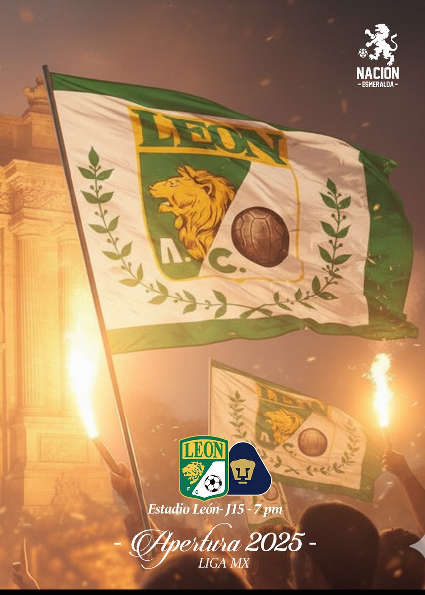 🔥¡HOY JUEGA LEÓN!  

El Club León recibe a Pumas esta noche y rifaremos 💸$1,000 pesos por cada gol que anoten los esmeraldas a las personas que den RT 🔁

*Sólo participan followers.

#ElPrimerGrandeDeMéxico 🇲🇽