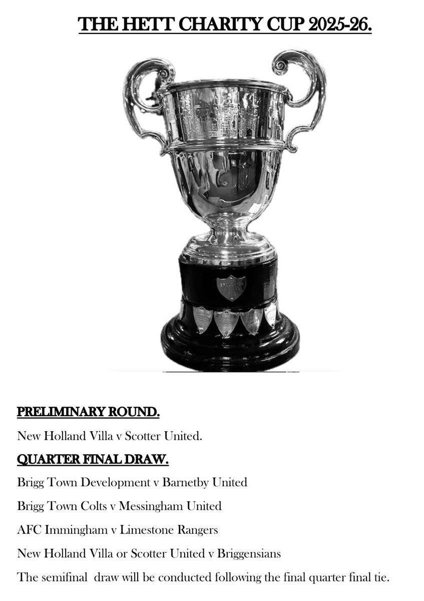 HETT CUP DRAW.