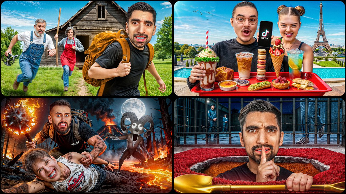 p1xel88ted's tweet image. 4 recent fun thumbnails I made!
Let me know what you think 💬