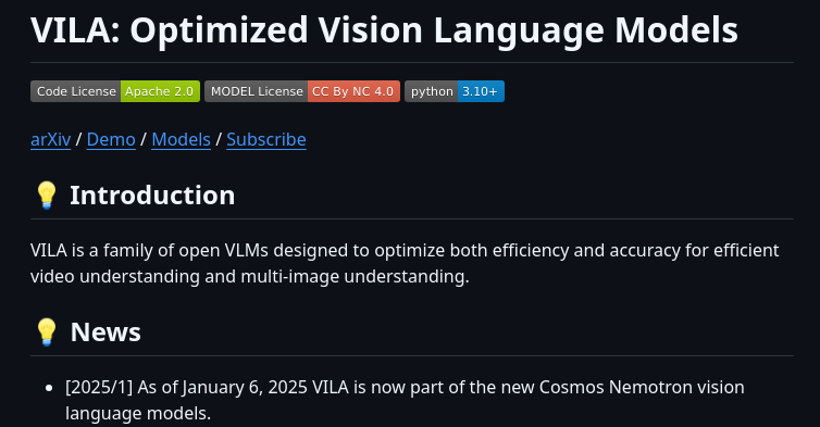 sanketsabharwal's tweet image. vila: models of visual language for ai tasks